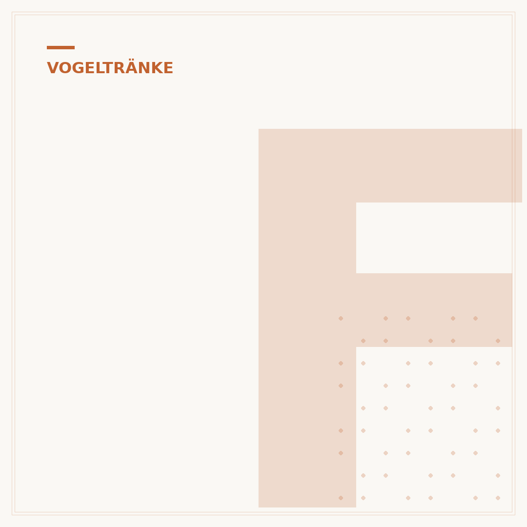 Frostfeste Keramik-Vogeltränke