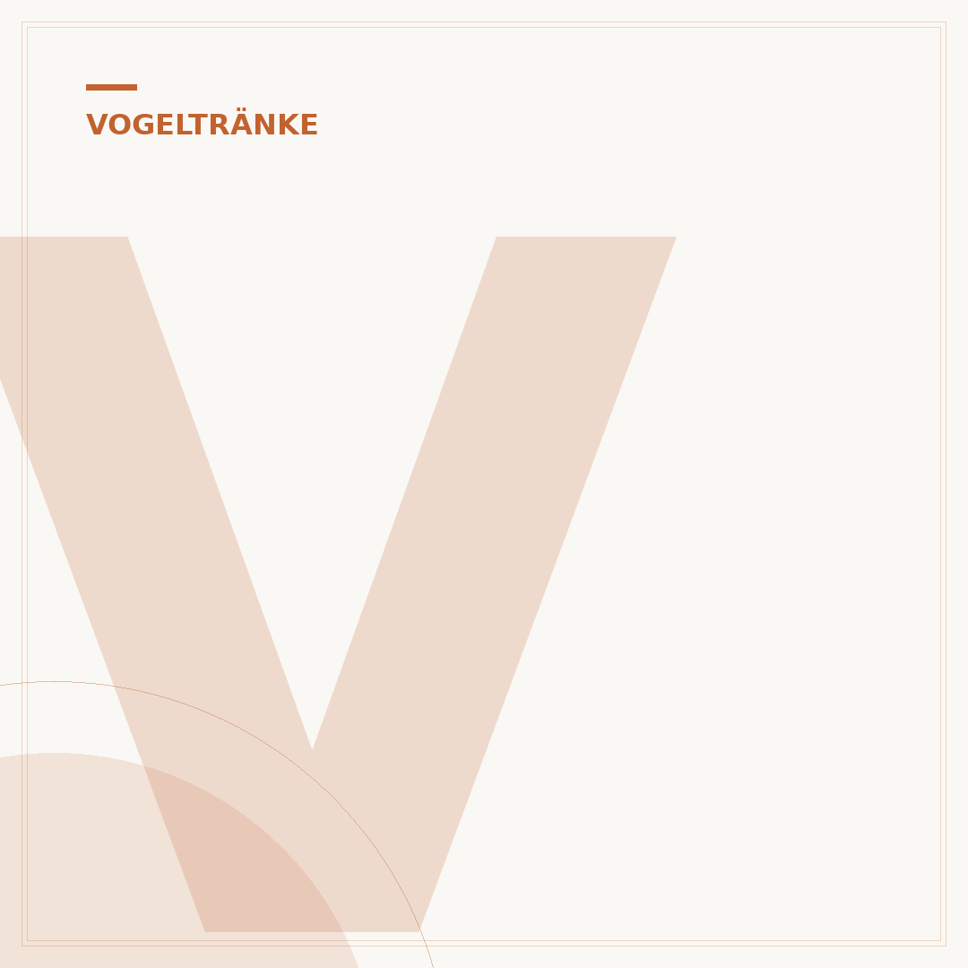 Vogeltränke selber machen