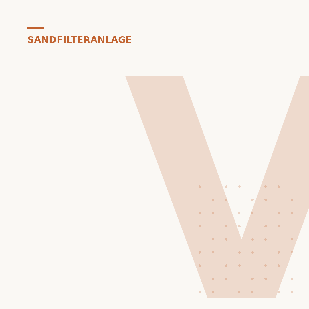 Vorfilter für Sandfilteranlagen