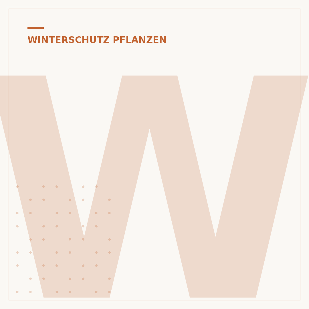 Winterschutz für Pflanzen