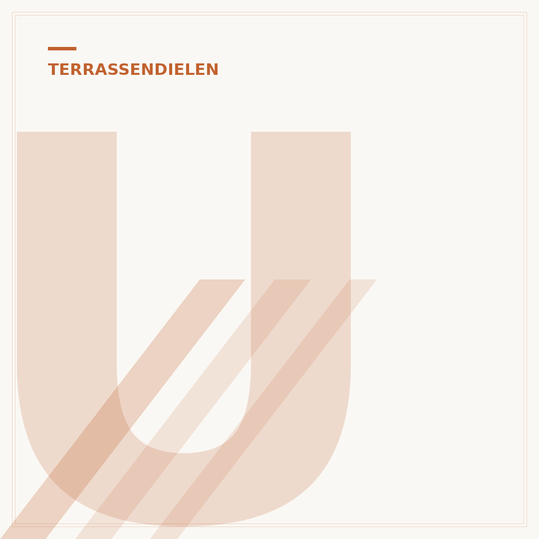 Unterkonstruktion für WPC-Terrassendielen