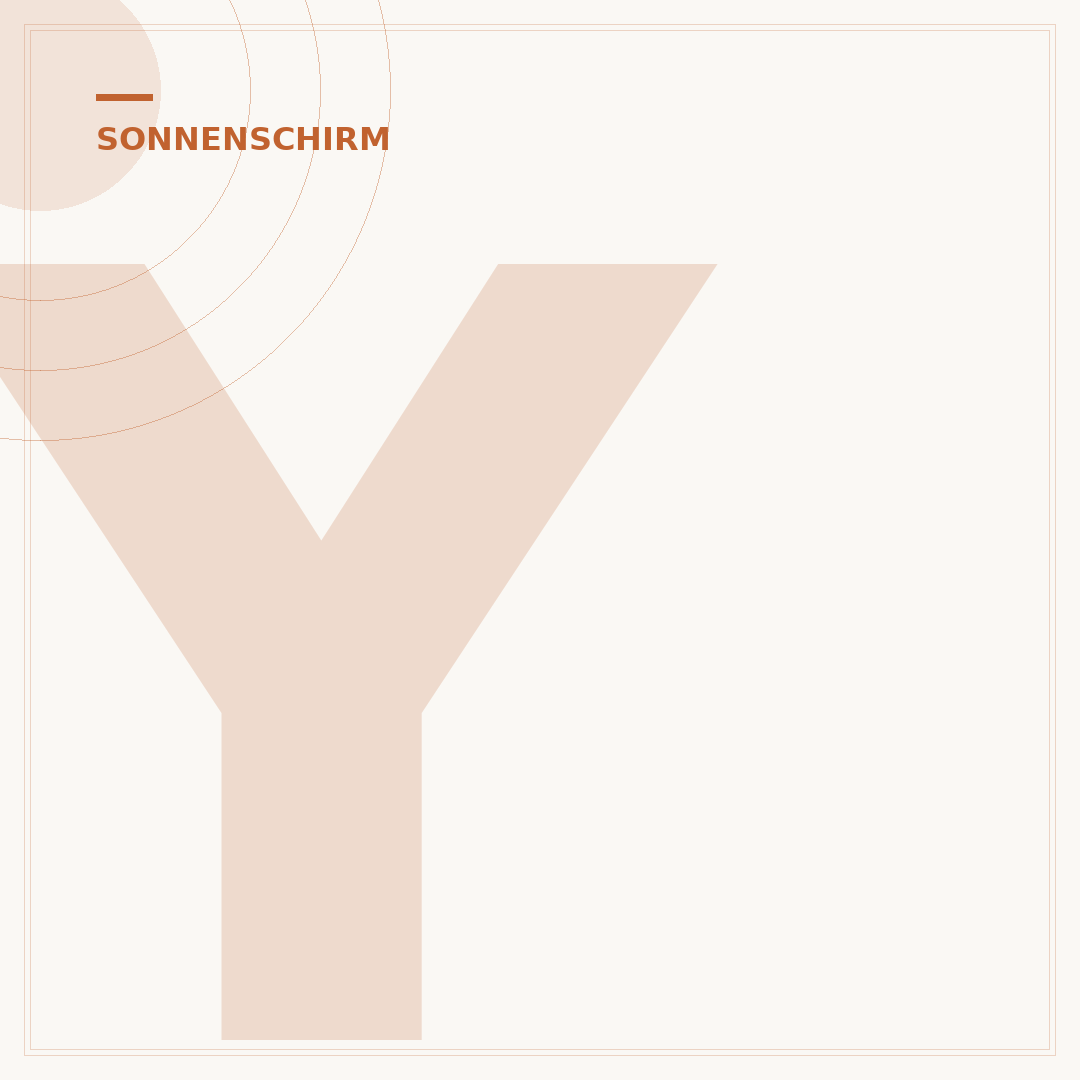 Yardwell Sonnenschirm mit Kurbel