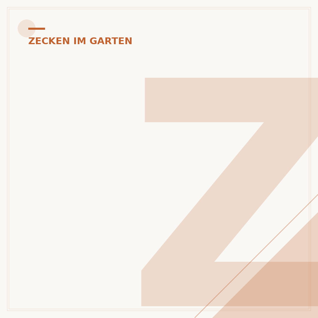 Zecken im Garten vertreiben
