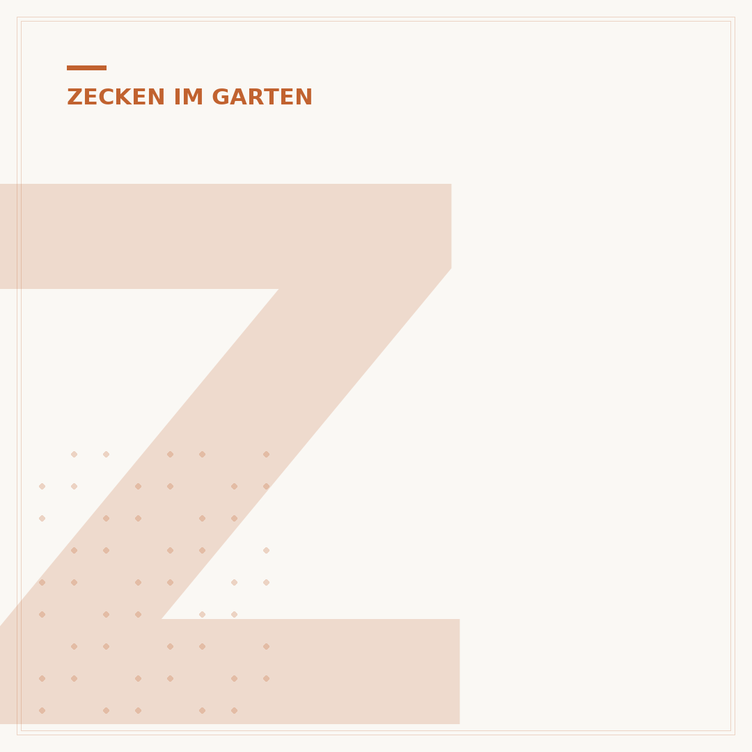 Zecken auch im Garten