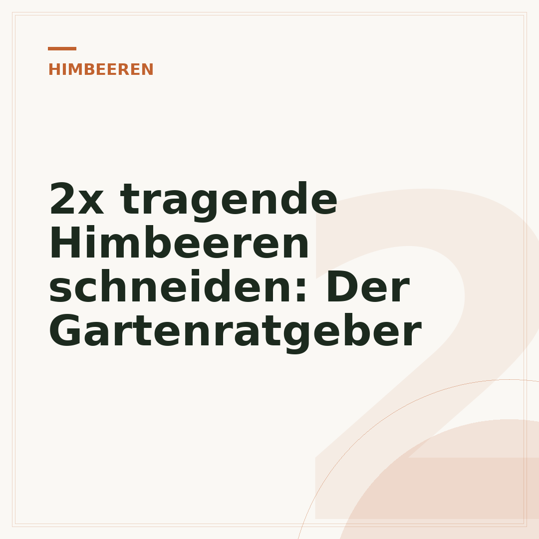 2x tragende Himbeeren schneiden: Der Gartenratgeber
