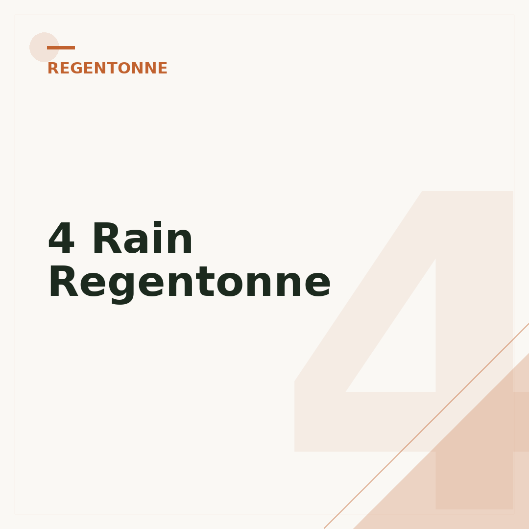 4 Rain Regentonne