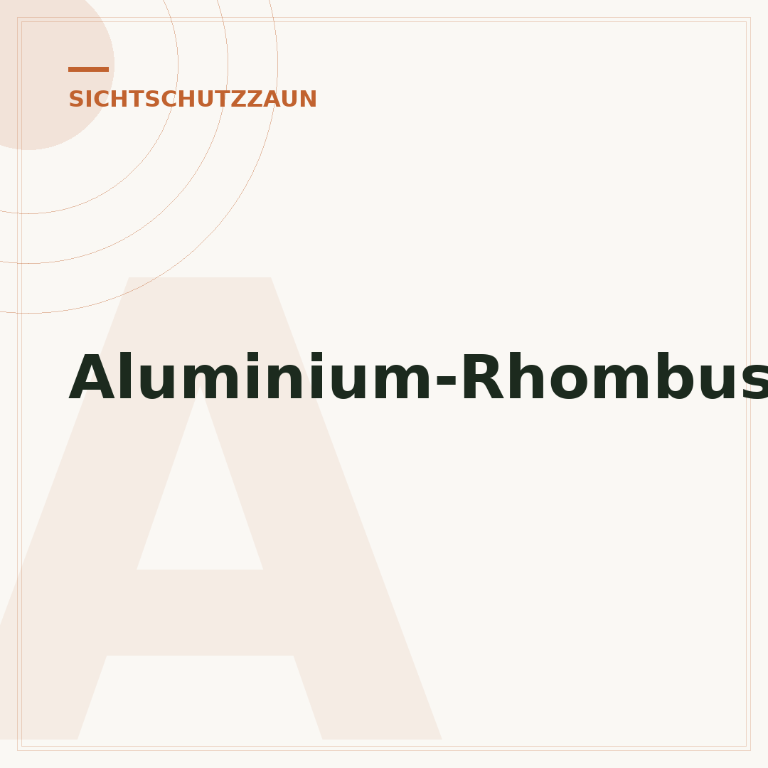 Aluminium-Rhombus-Sichtschutzzaun