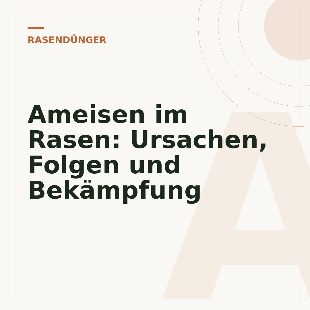 Ameisen im Rasen: Ursachen, Folgen und Bekämpfung
