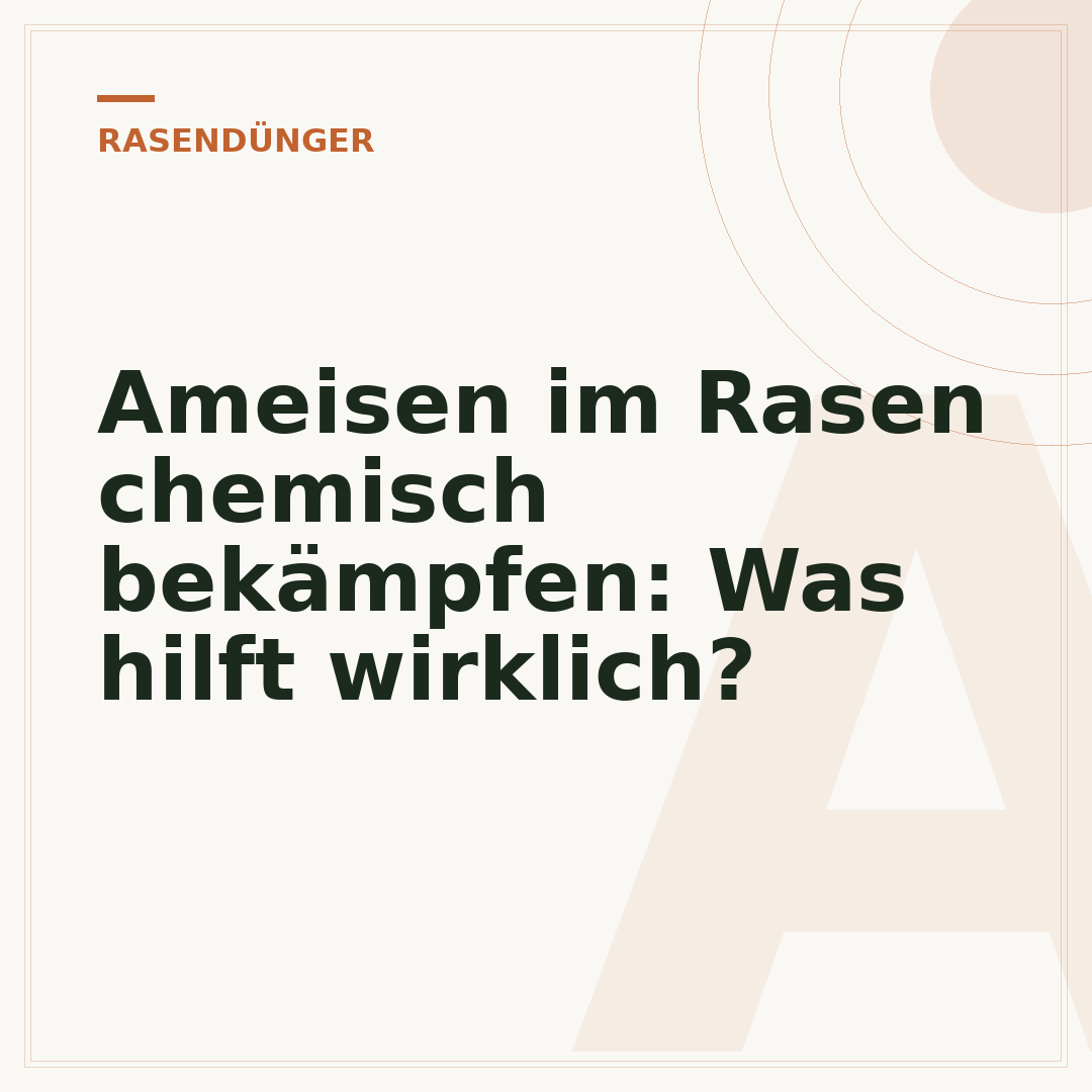 Ameisen im Rasen chemisch bekämpfen: Was hilft wirklich?