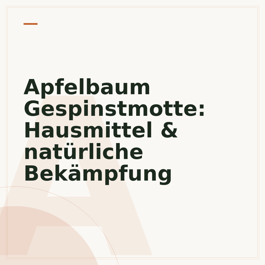 Apfelbaum Gespinstmotte: Hausmittel & natürliche Bekämpfung