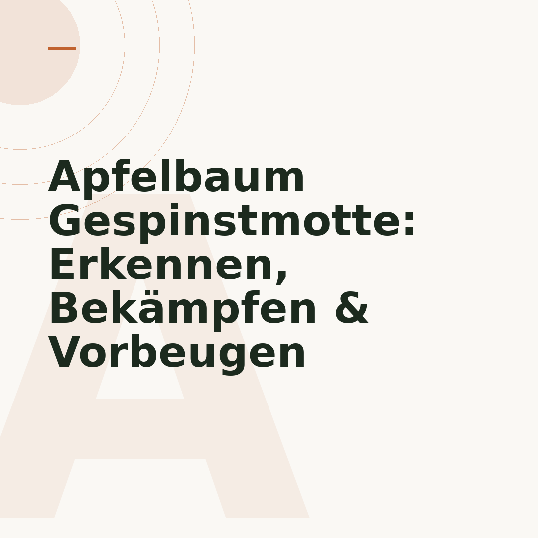 Apfelbaum Gespinstmotte: Erkennen, Bekämpfen & Vorbeugen