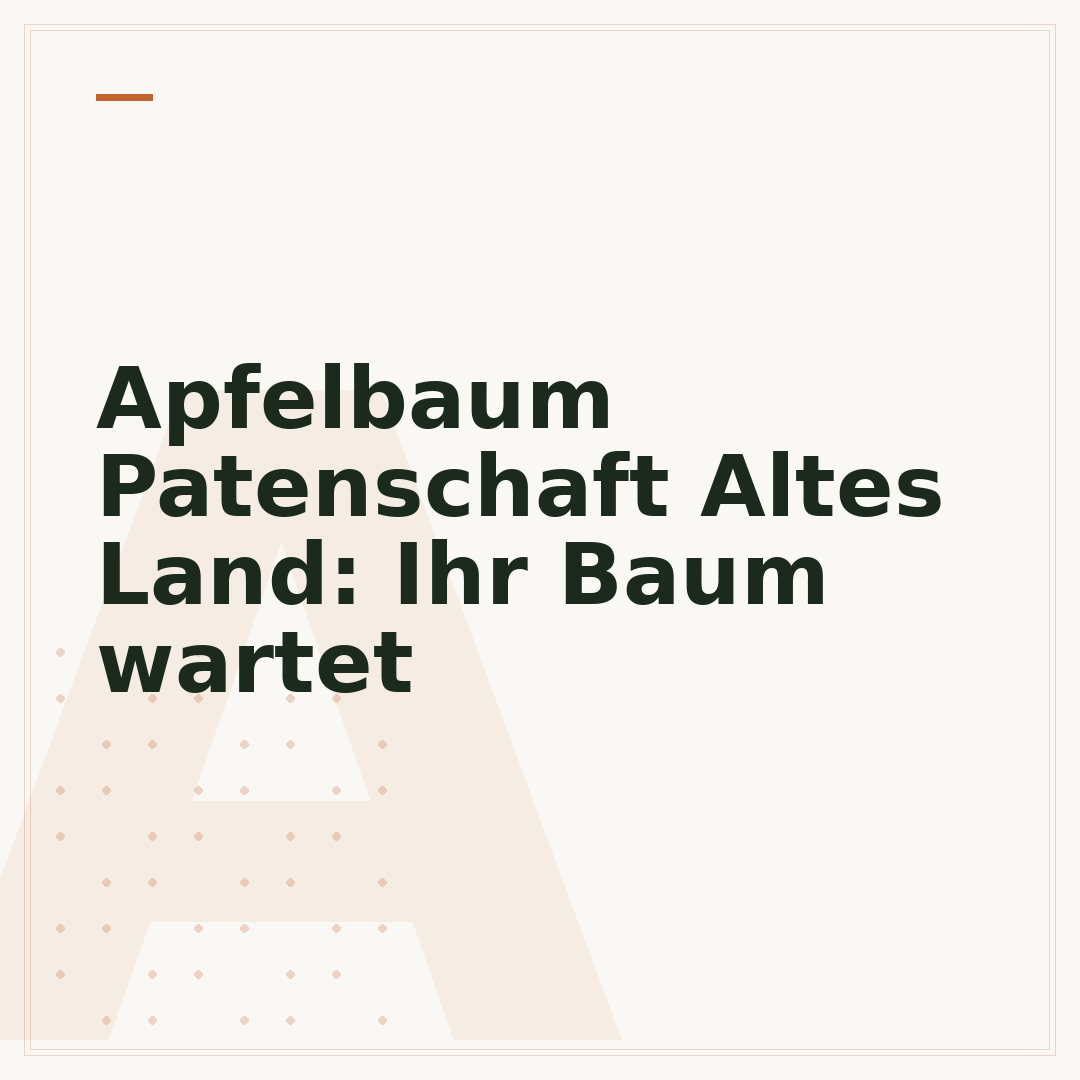 Apfelbaum Patenschaft Altes Land: Ihr Baum wartet