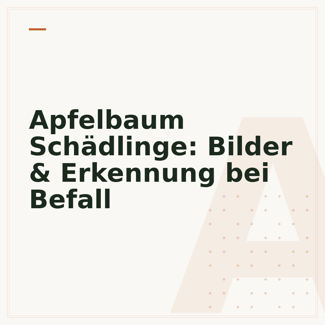 Apfelbaum Schädlinge: Bilder & Erkennung bei Befall