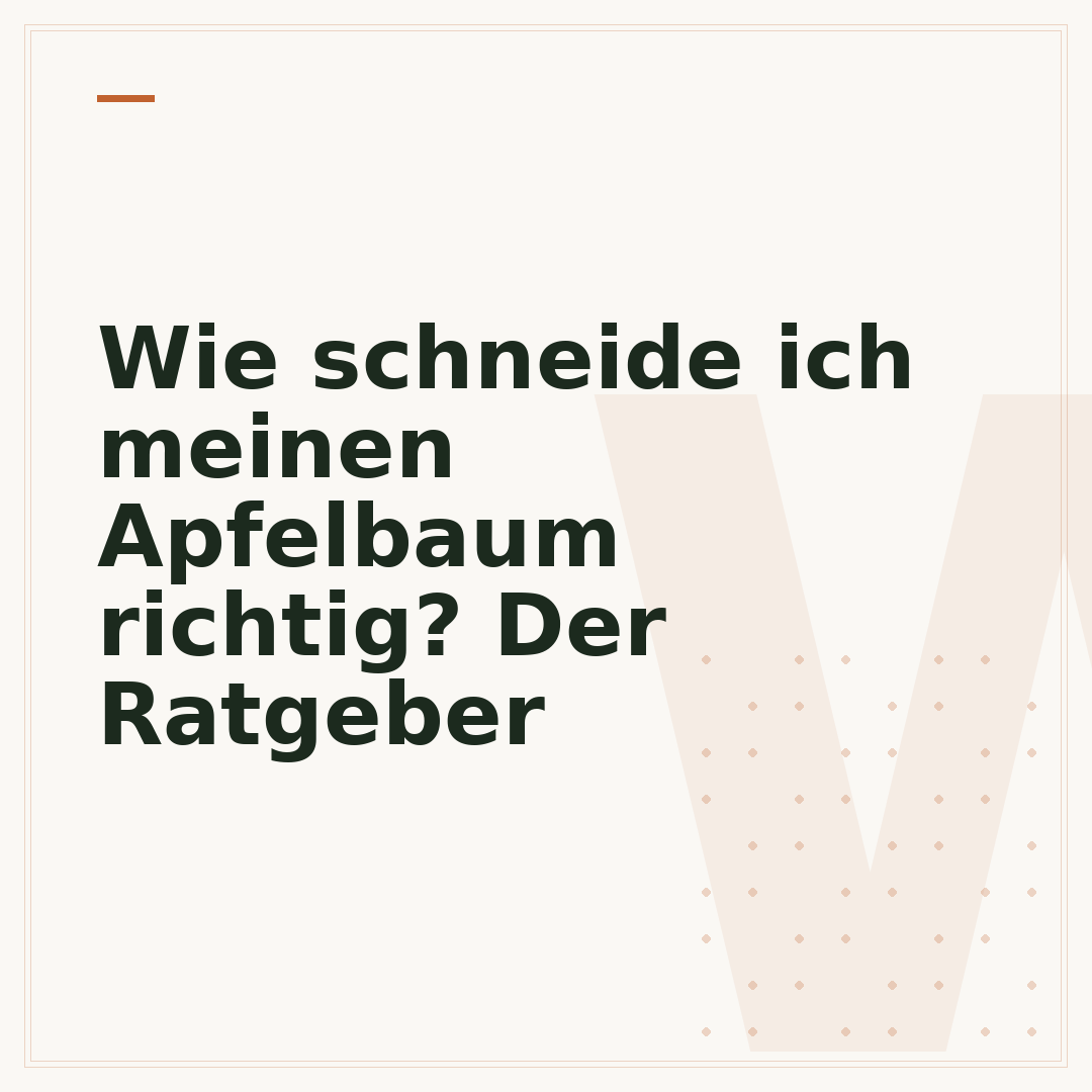 Wie schneide ich meinen Apfelbaum richtig? Der Ratgeber