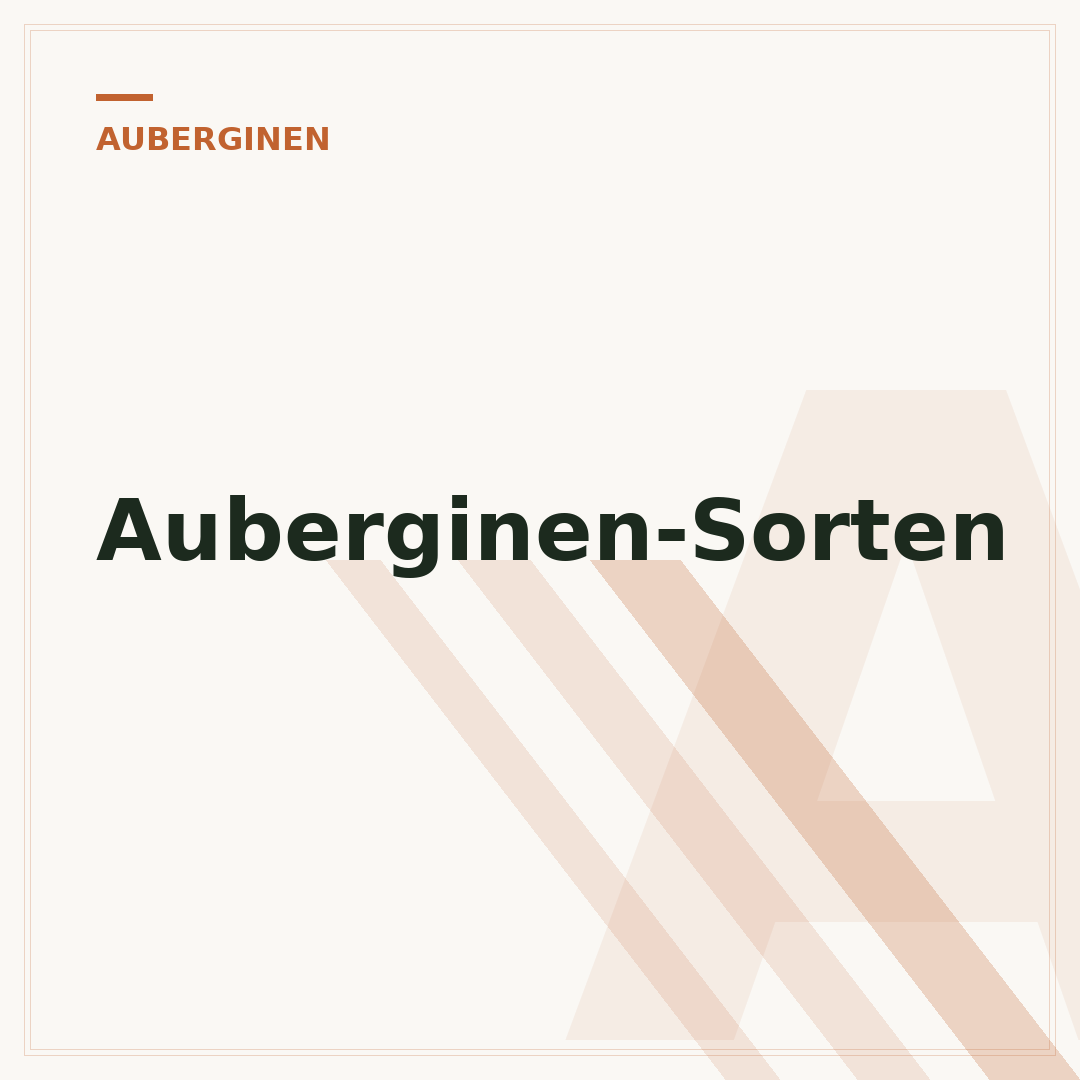 Auberginen-Sorten