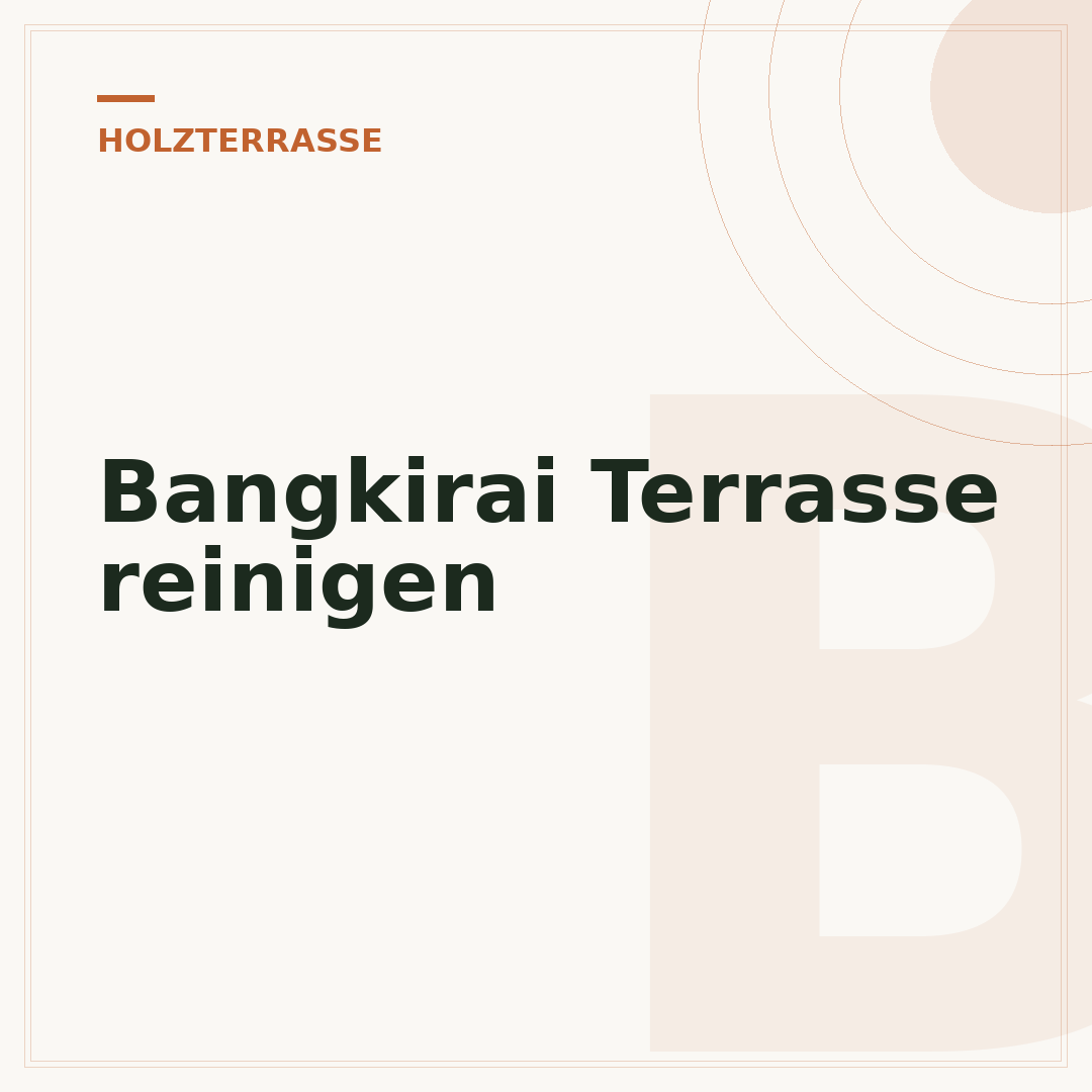 Bangkirai Terrasse reinigen