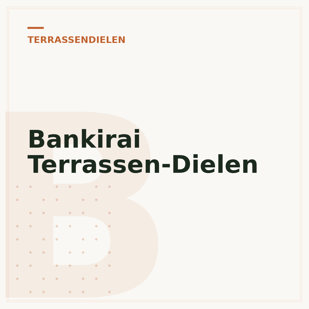 Bankirai Terrassen-Dielen