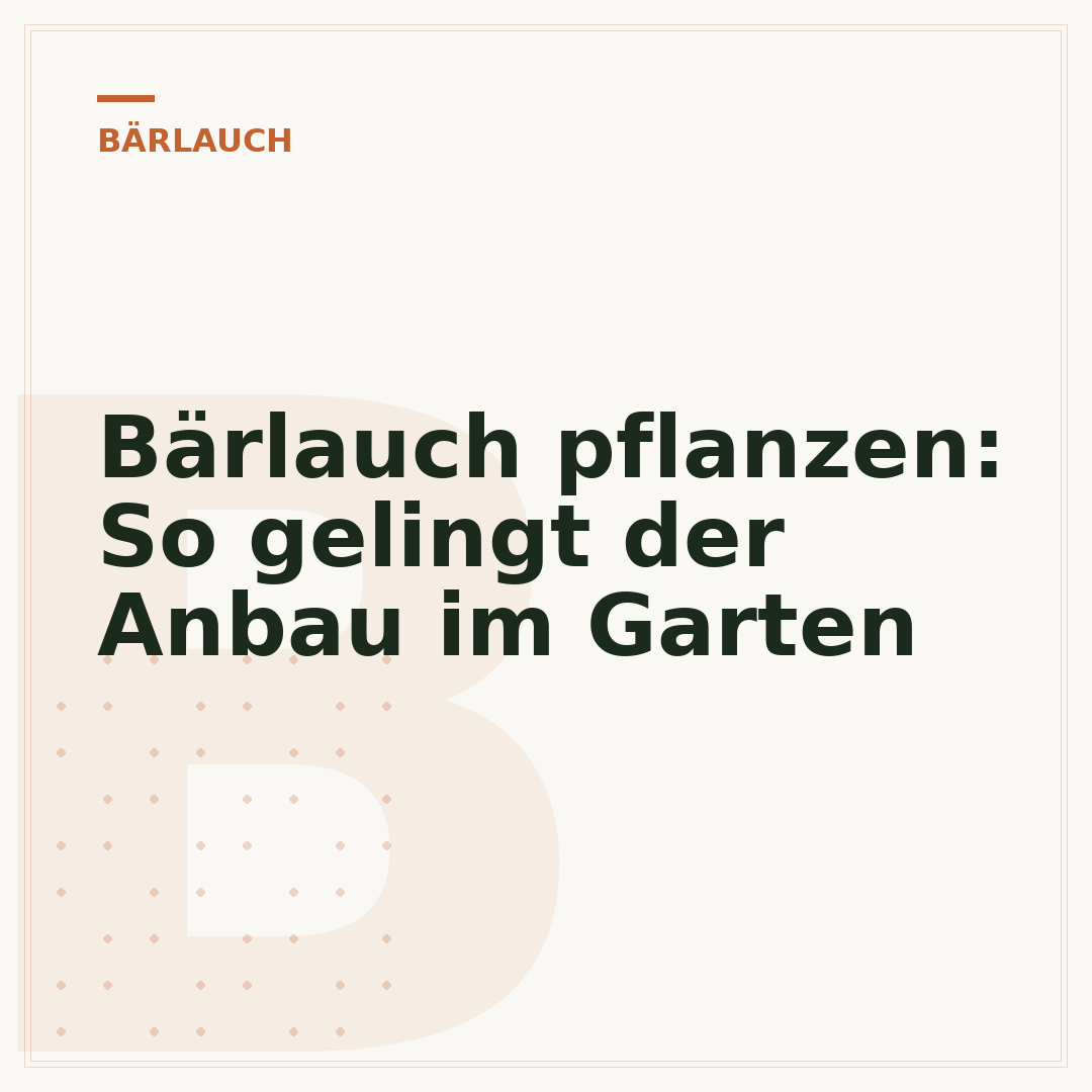 Bärlauch pflanzen: So gelingt der Anbau im Garten