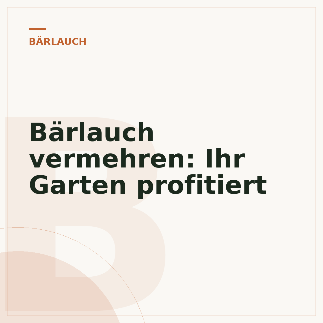 Bärlauch vermehren: Ihr Garten profitiert