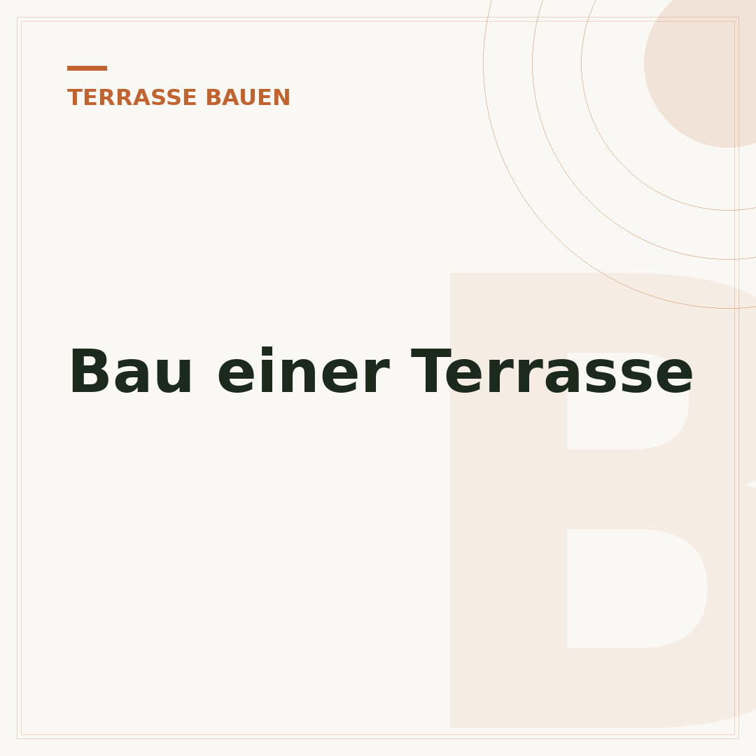 Bau einer Terrasse