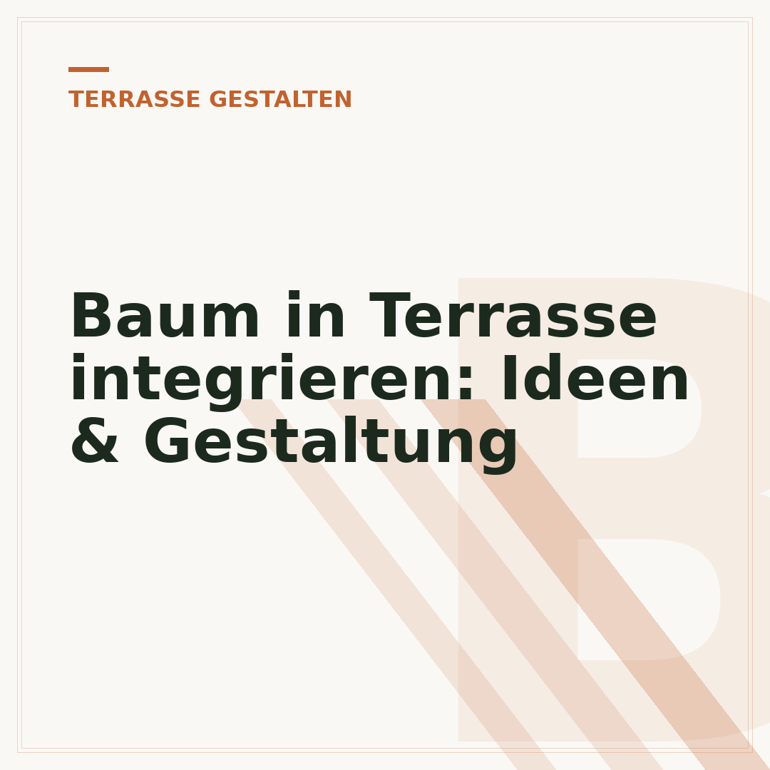 Baum in Terrasse integrieren: Ideen & Gestaltung
