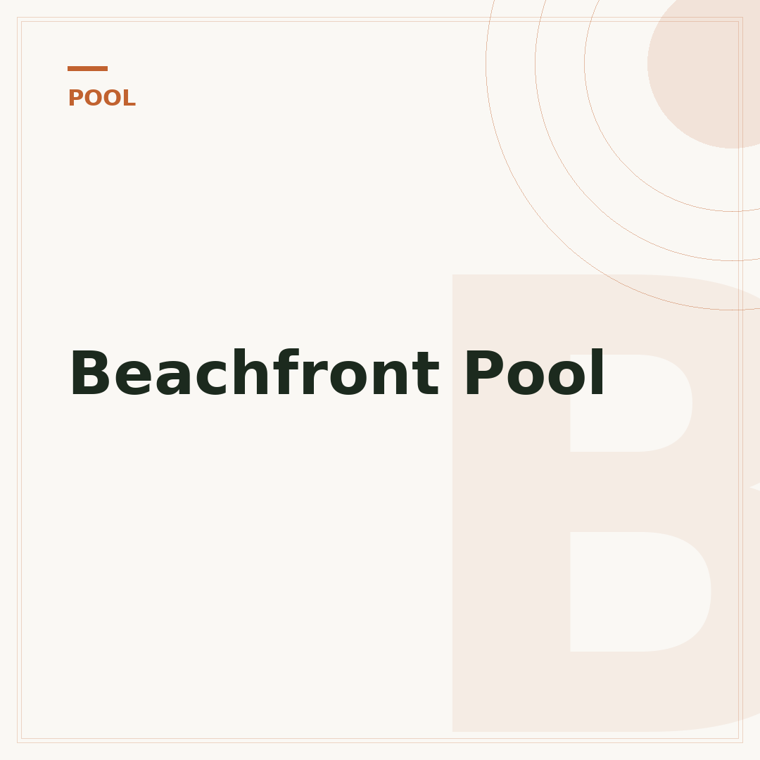 Beachfront Pool