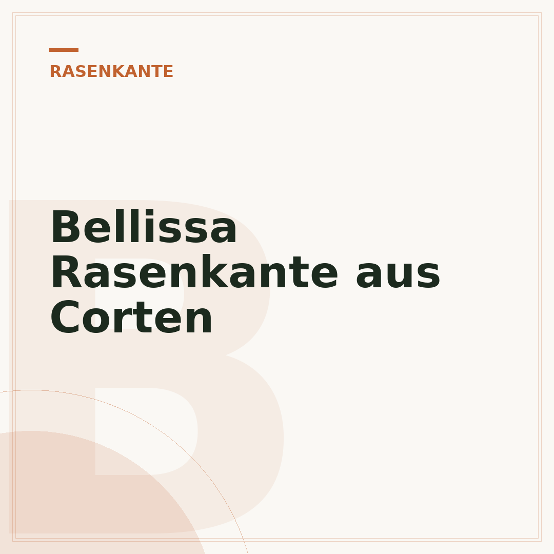 Bellissa Rasenkante aus Corten