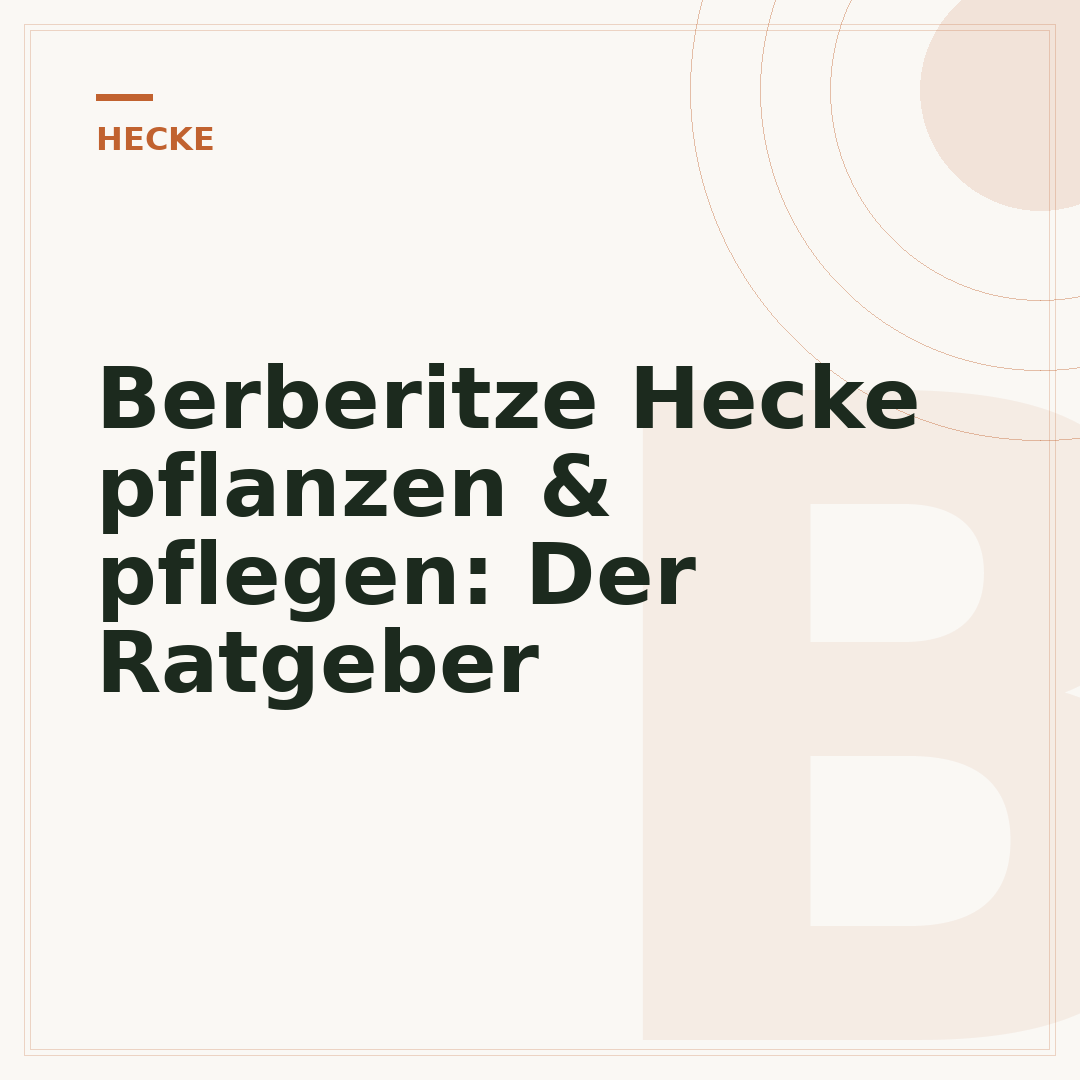 Berberitze Hecke pflanzen & pflegen: Der Ratgeber
