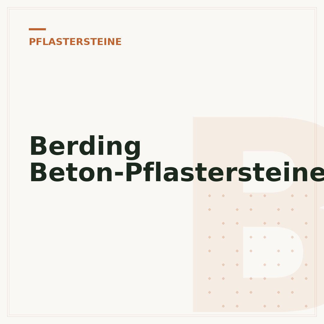Berding Beton-Pflastersteine