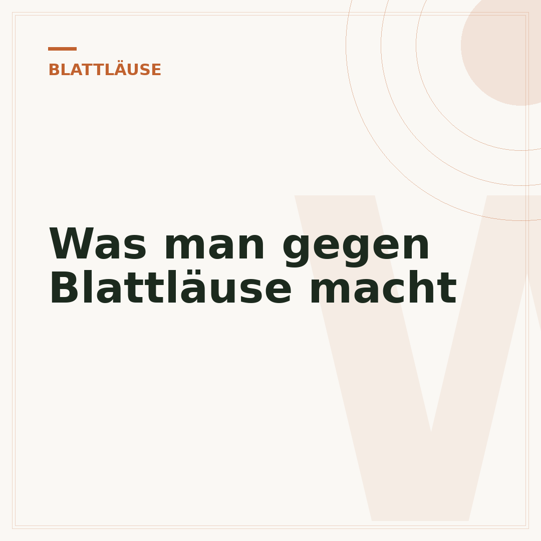 Was man gegen Blattläuse macht