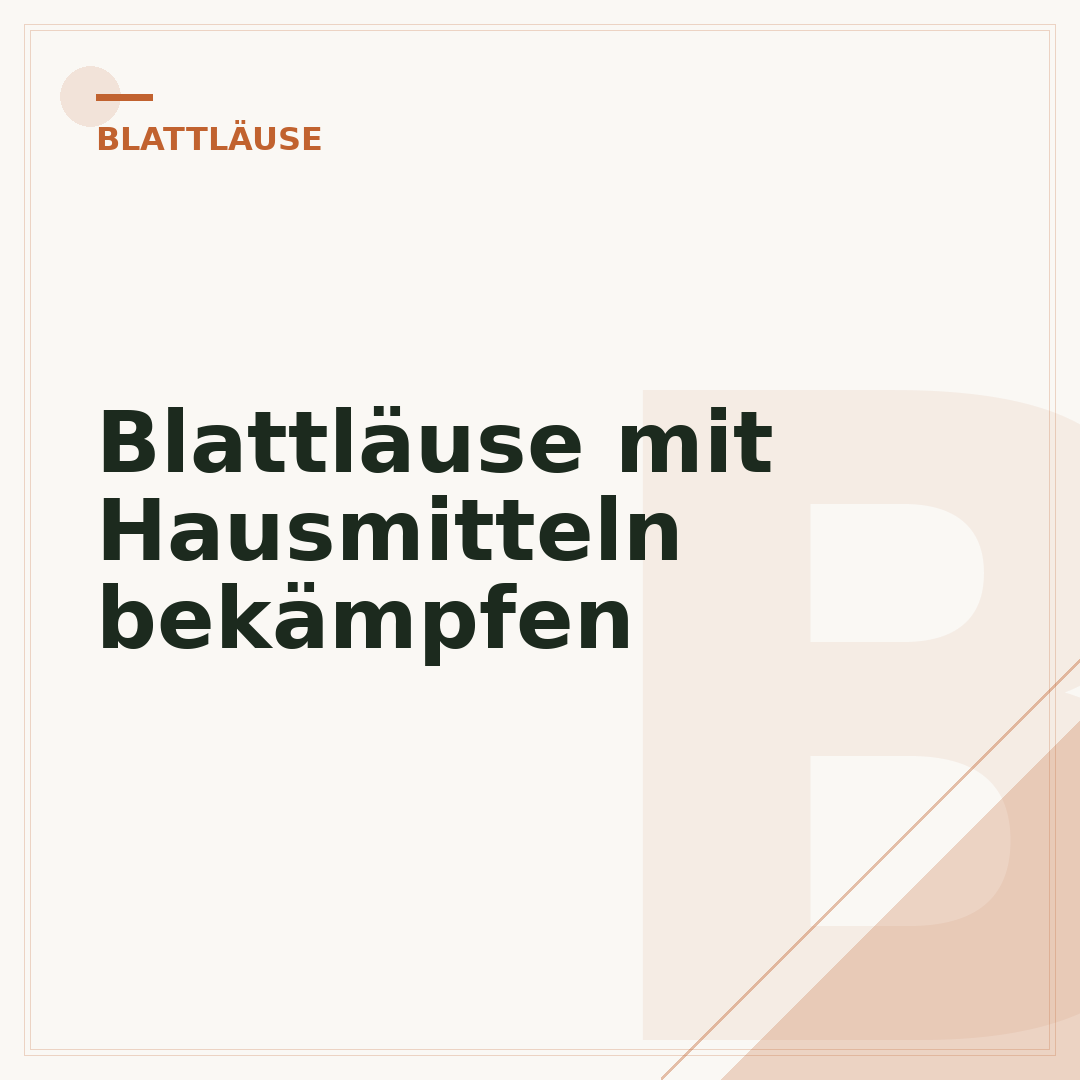 Blattläuse mit Hausmitteln bekämpfen