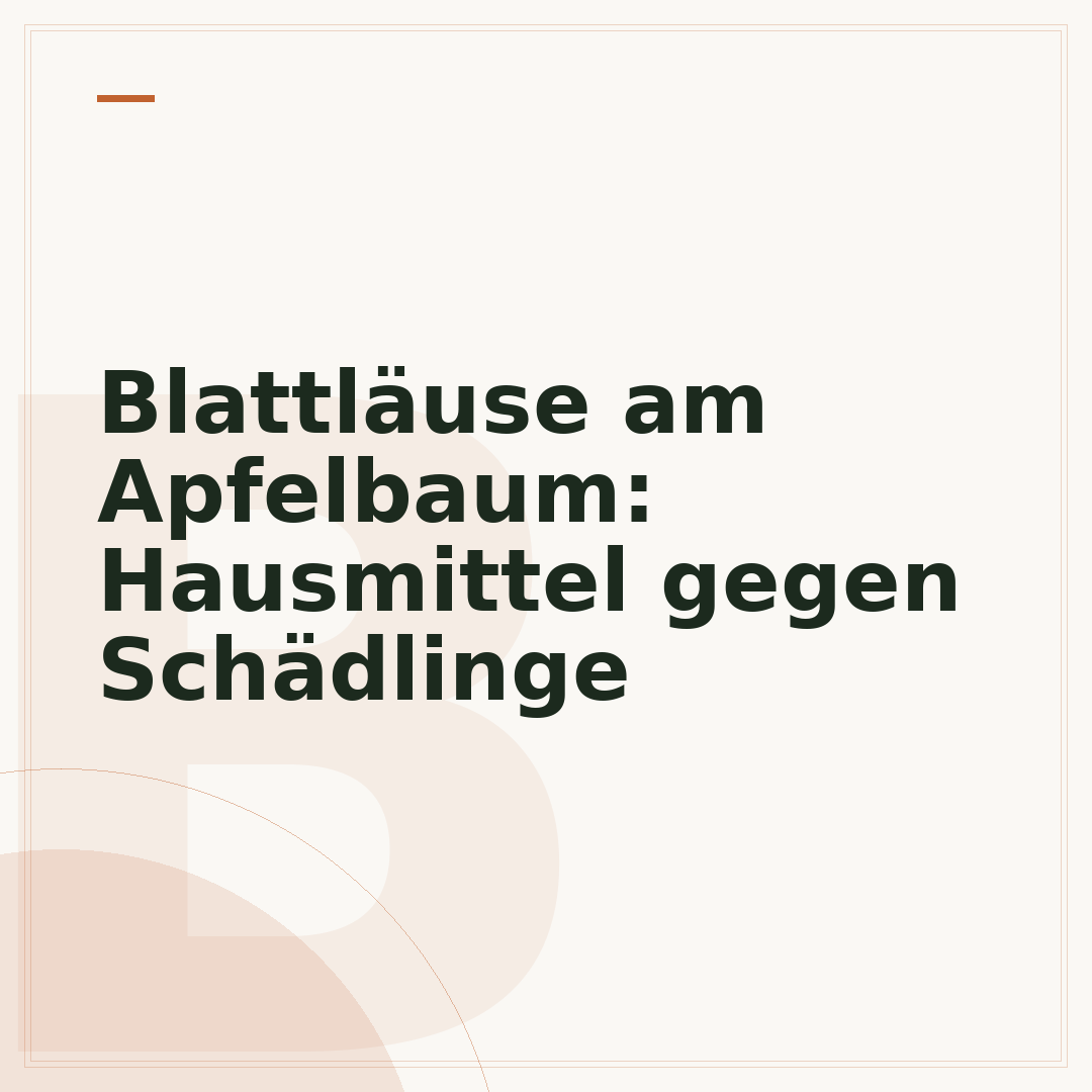 Blattläuse am Apfelbaum: Hausmittel gegen Schädlinge