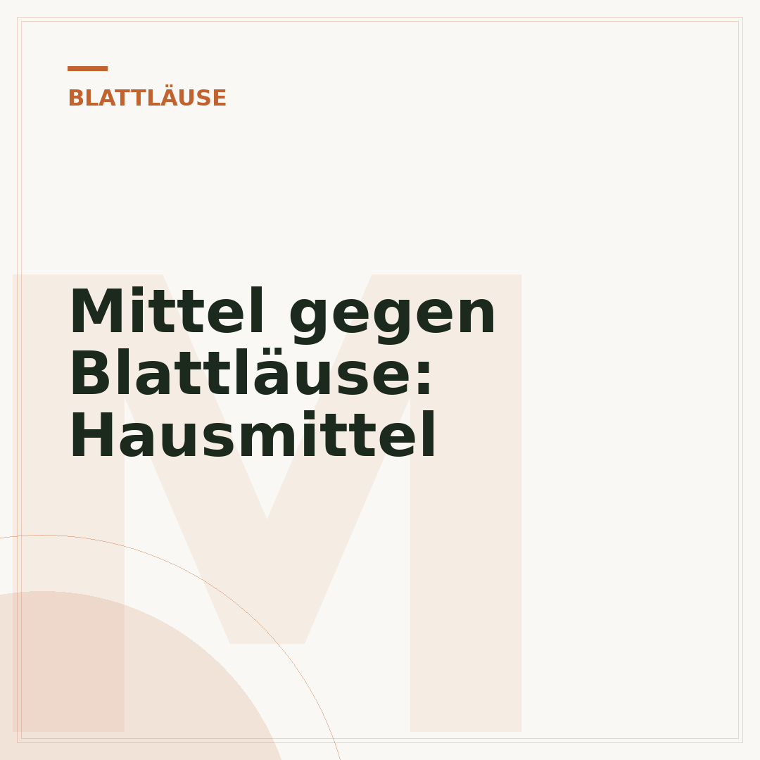 Mittel gegen Blattläuse: Hausmittel