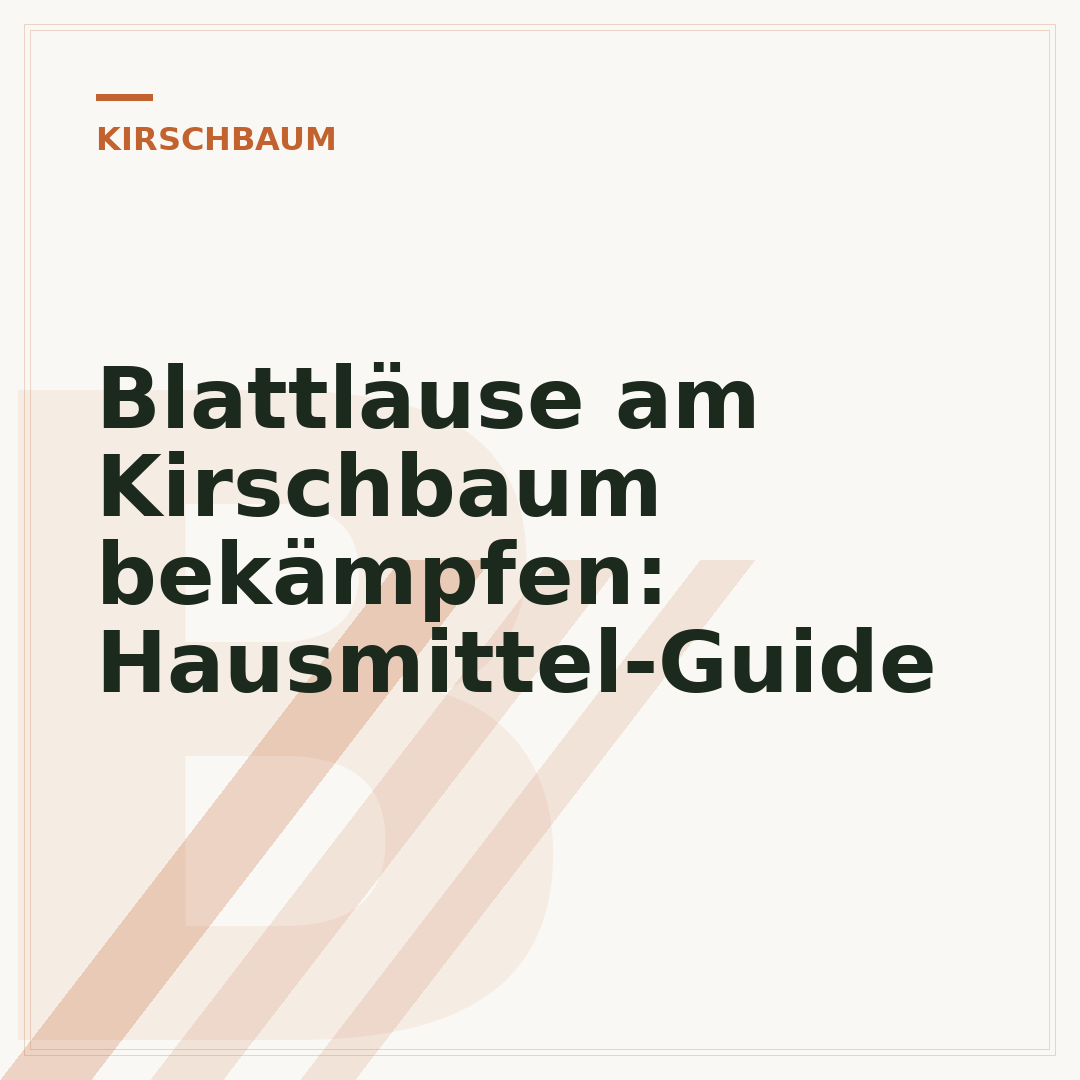 Blattläuse am Kirschbaum bekämpfen: Hausmittel-Guide