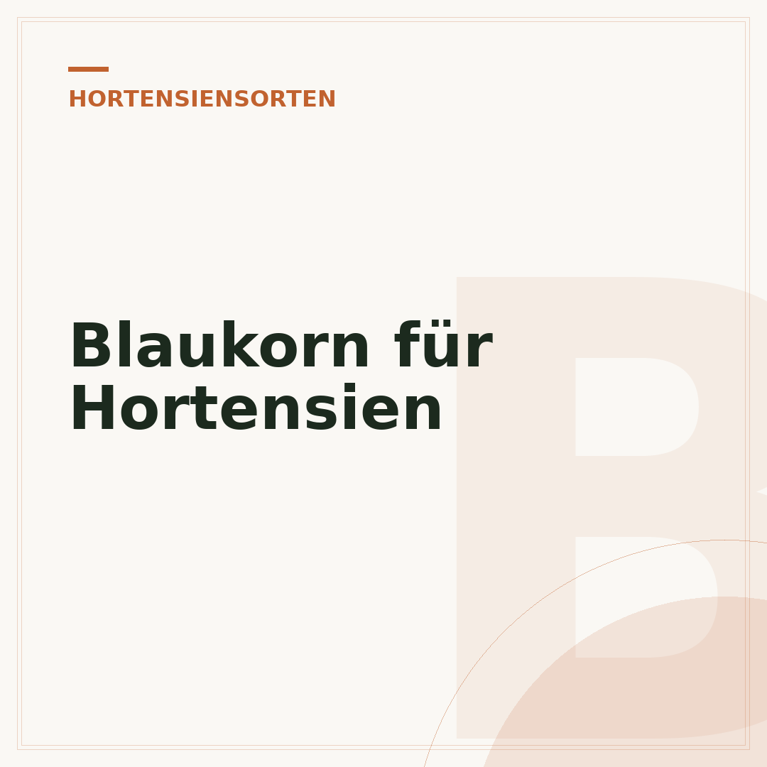Blaukorn für Hortensien