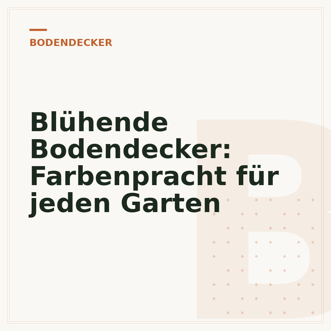 Blühende Bodendecker: Farbenpracht für jeden Garten