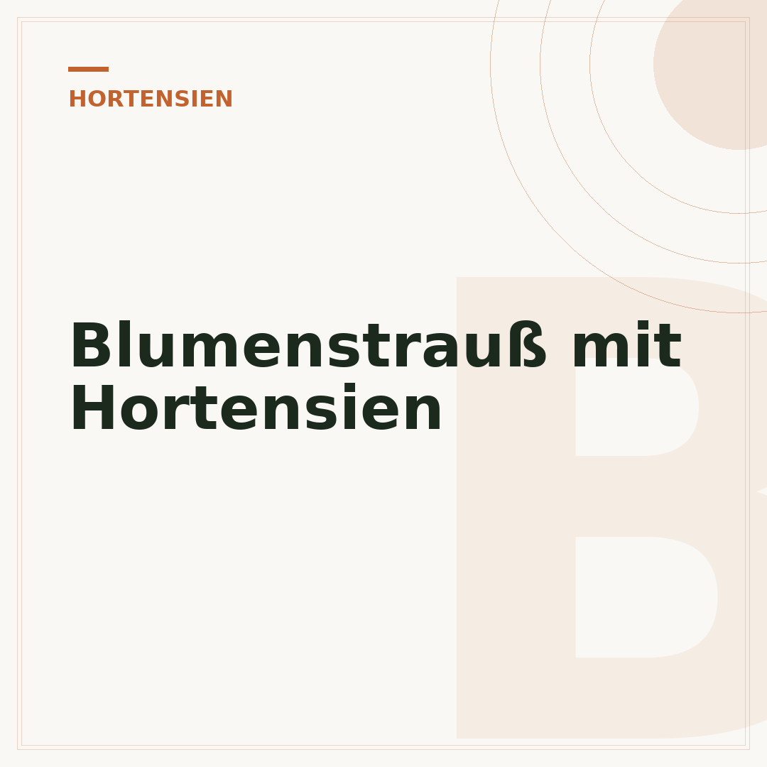 Blumenstrauß mit Hortensien