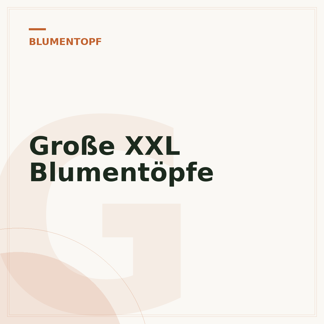 Große XXL Blumentöpfe