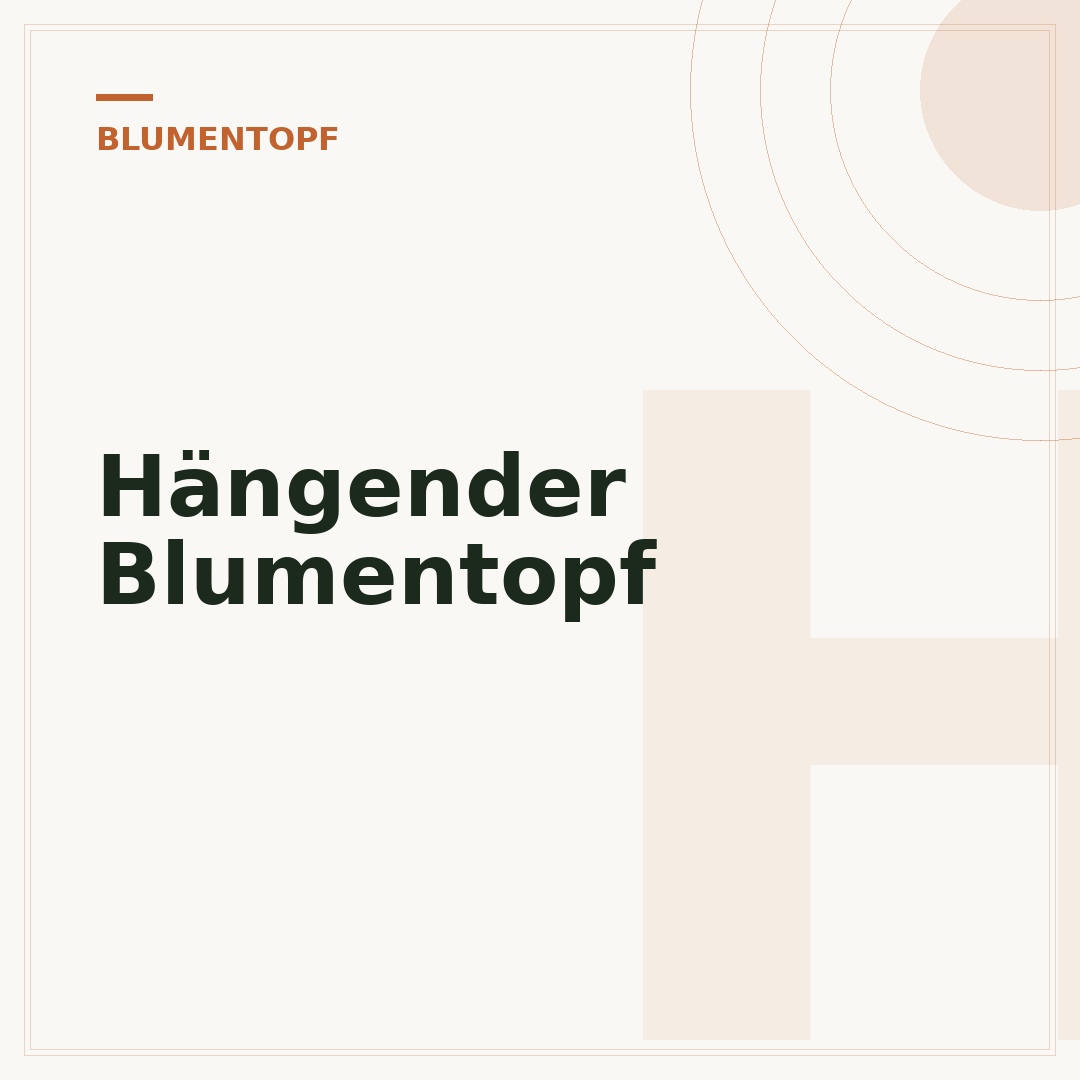 Hängender Blumentopf