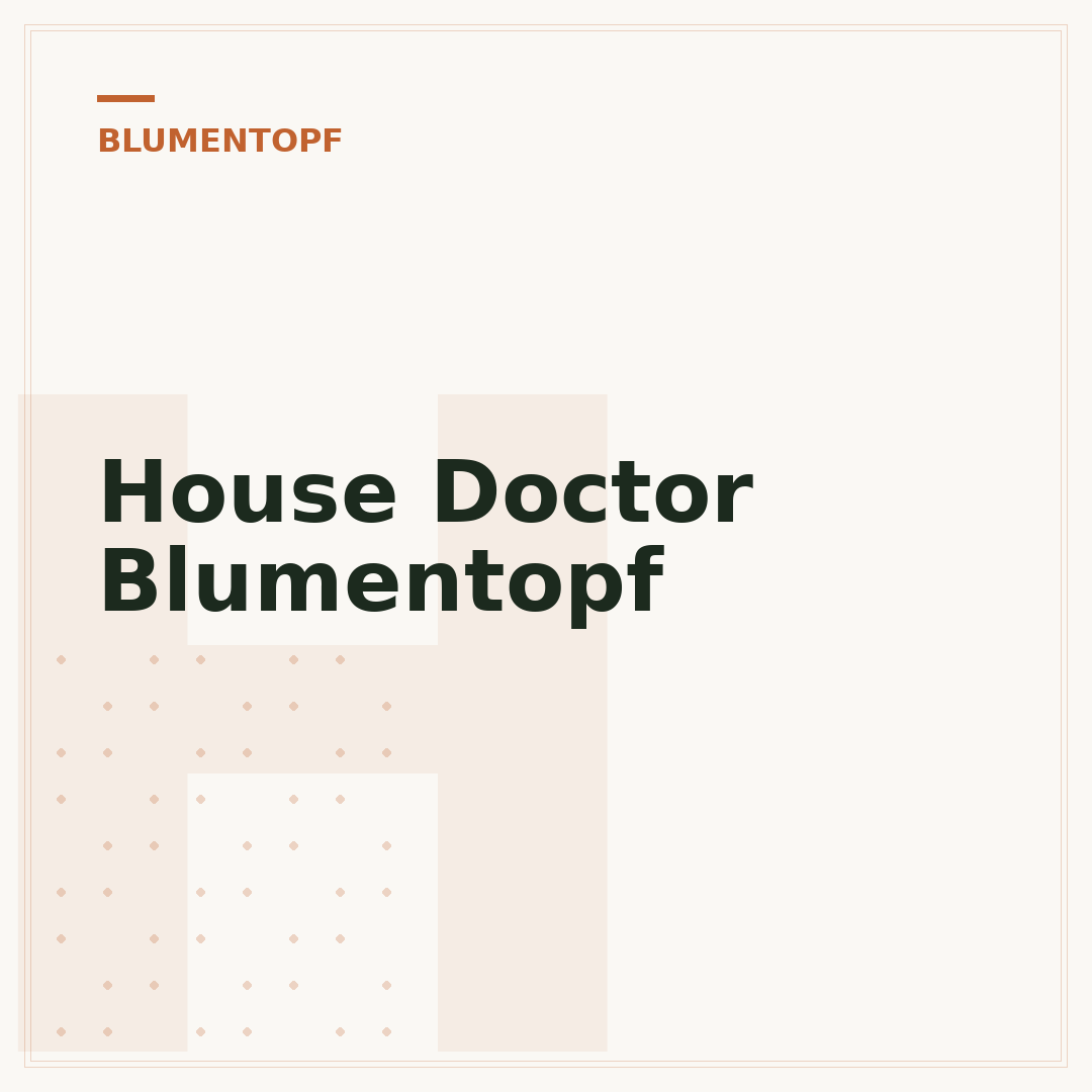House Doctor Blumentopf
