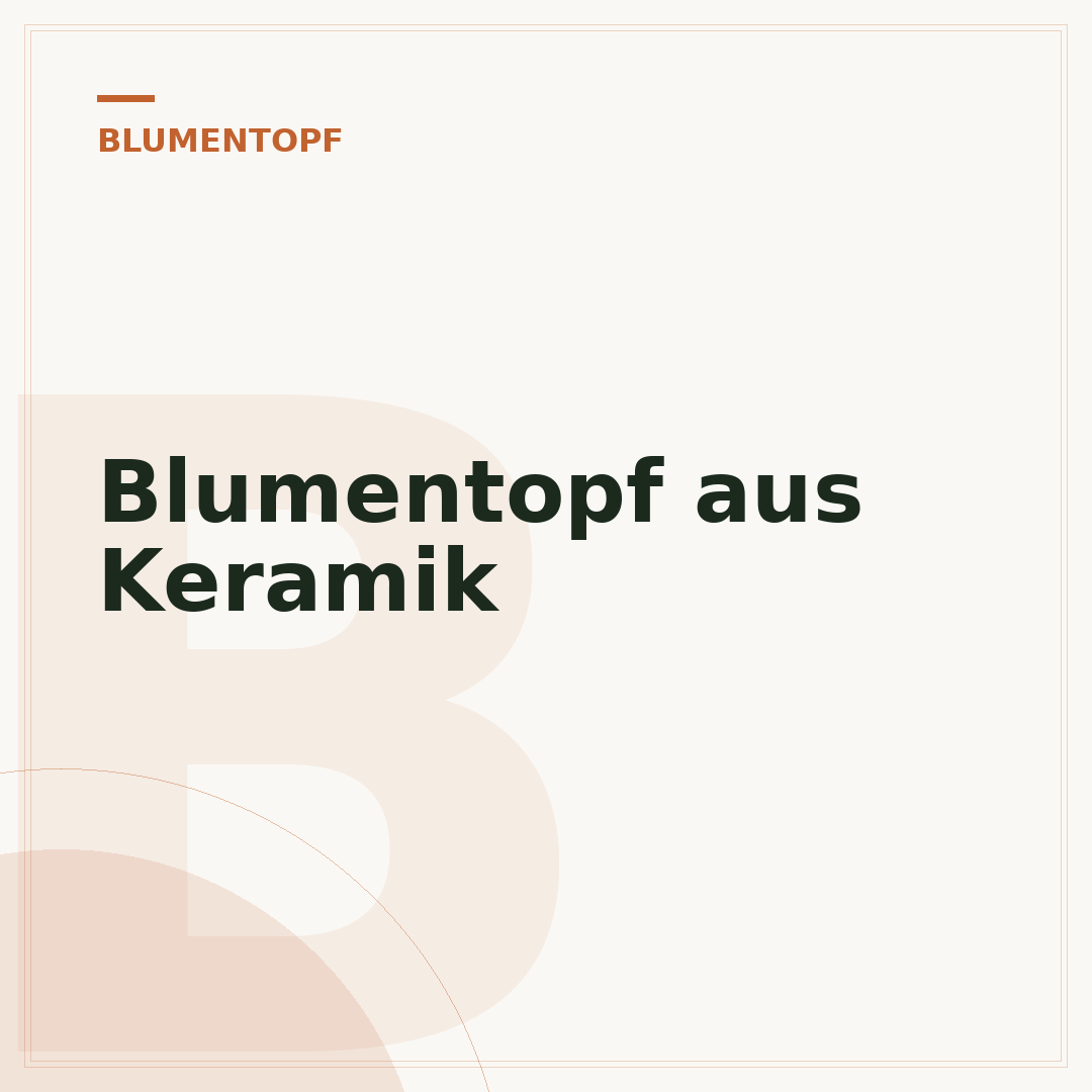 Blumentopf aus Keramik