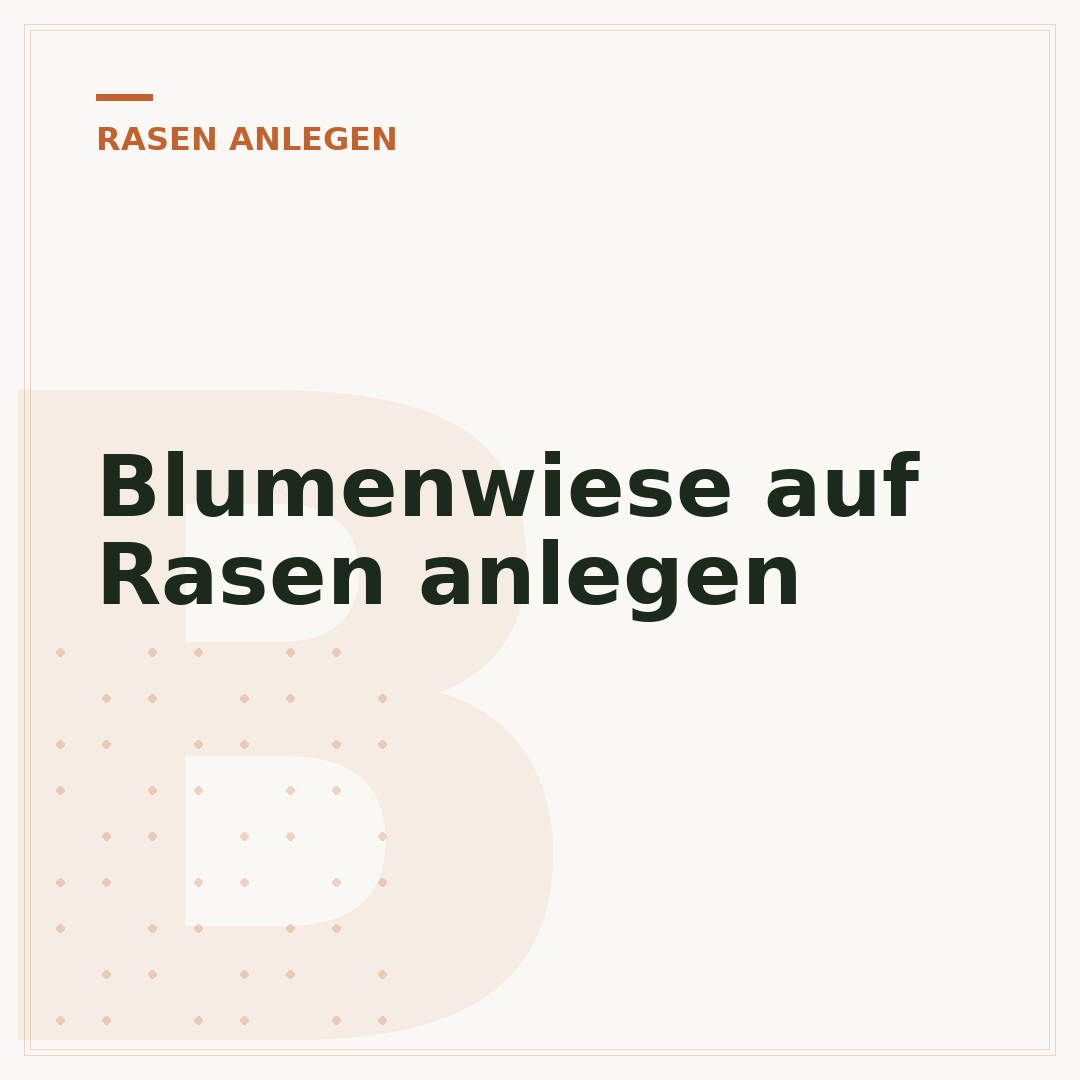 Blumenwiese auf Rasen anlegen