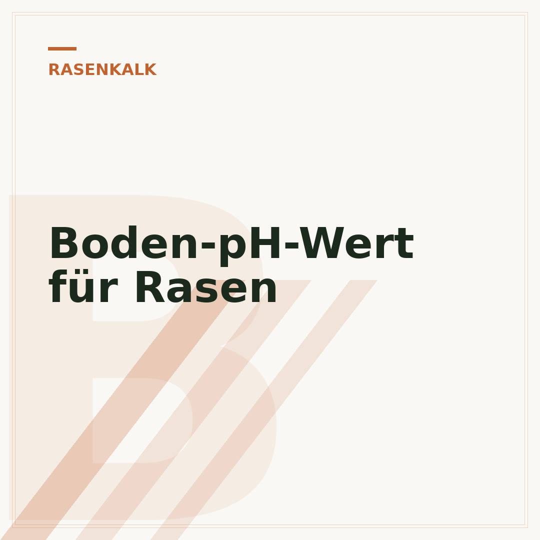 Boden-pH-Wert für Rasen