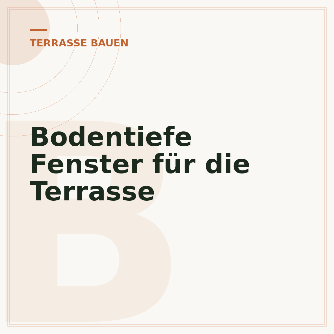 Bodentiefe Fenster für die Terrasse
