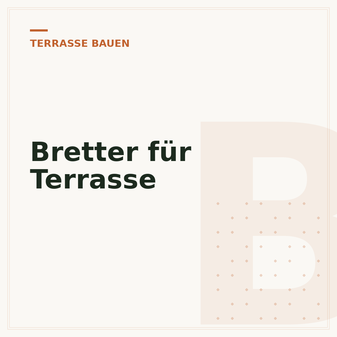 Bretter für Terrasse