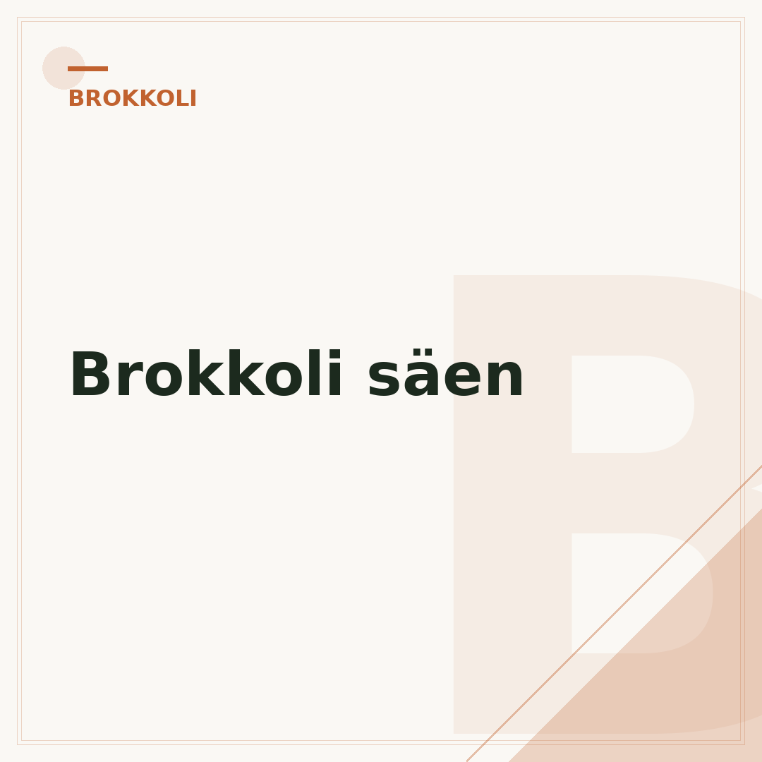 Brokkoli säen