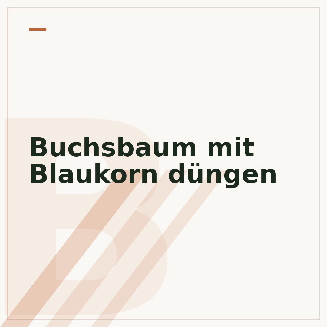 Buchsbaum mit Blaukorn düngen