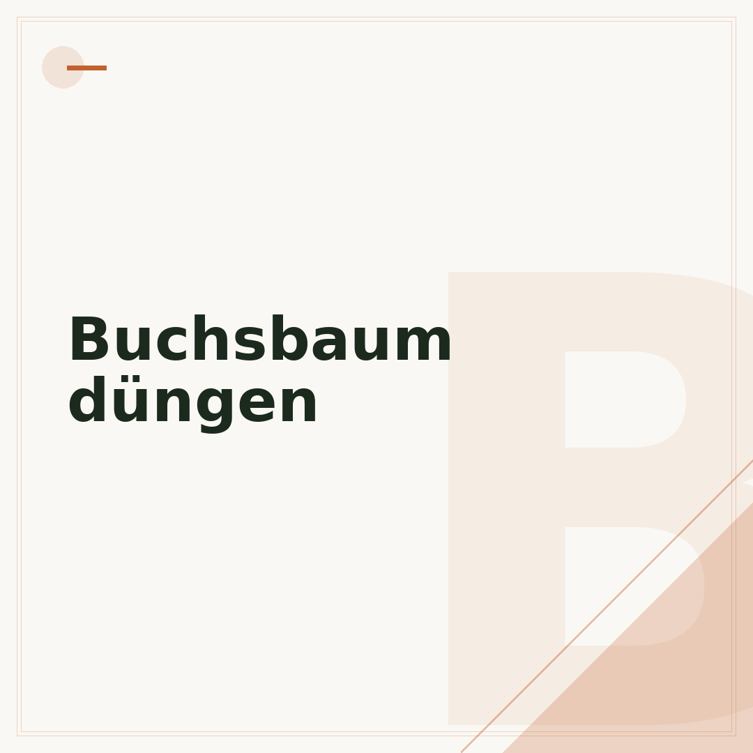 Buchsbaum düngen