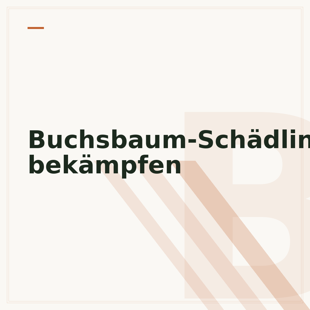Buchsbaum-Schädlinge bekämpfen