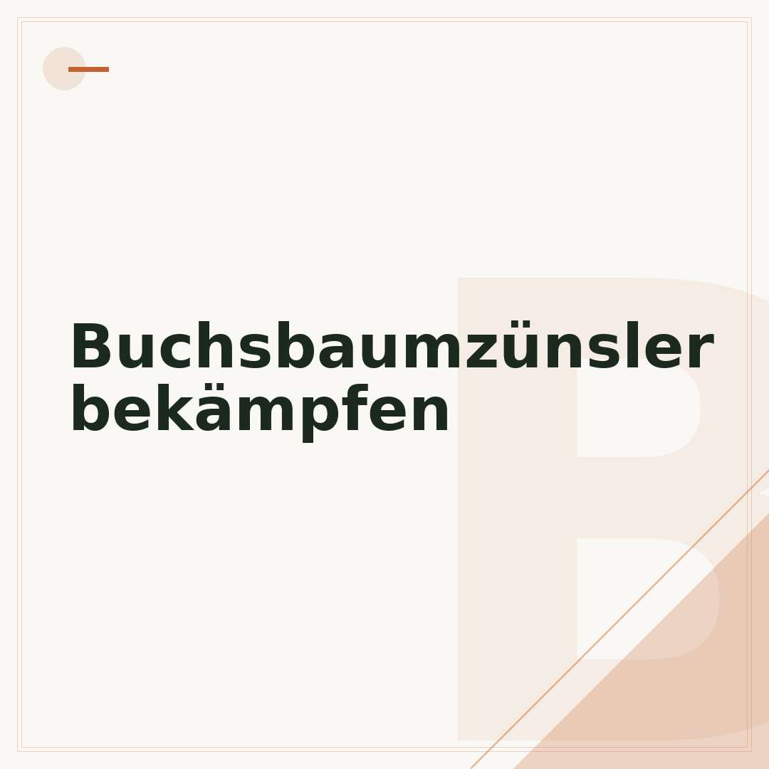 Buchsbaumzünsler bekämpfen